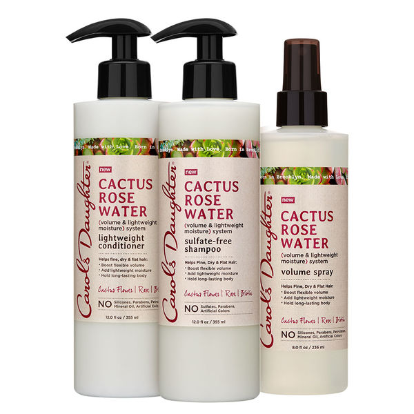  Carol’s Daughter Cactus Rose Water moisturizing, volume collection. Get it here: &nbsp; https://bit.ly/2KWEeJP  